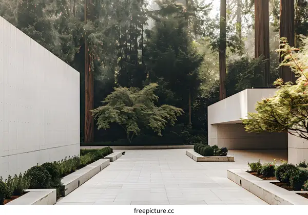 Modern Architecture in a Forest Setting