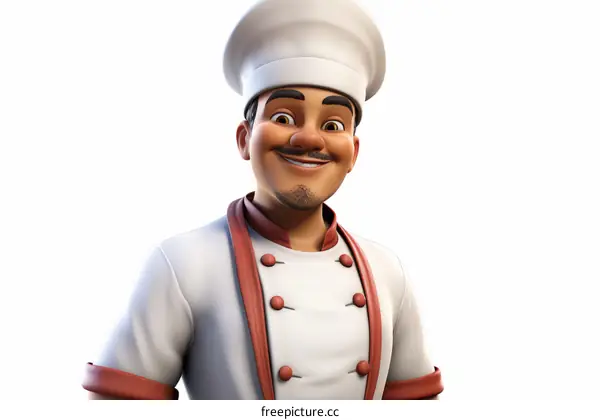 An illustration of a chef