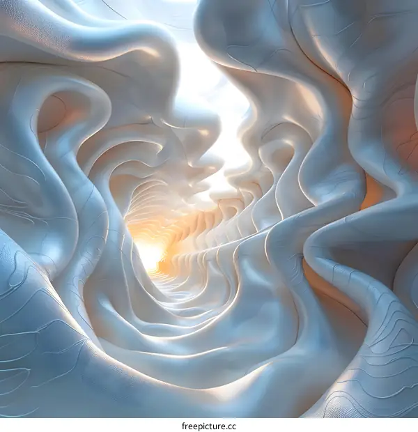 Futuristic organic tunnel