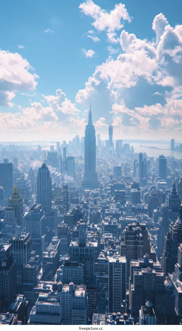 View of New York City from the Majestic Empire State Building