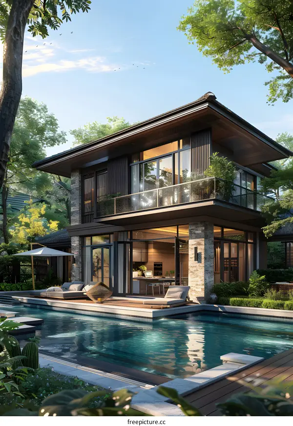 A modern style villa