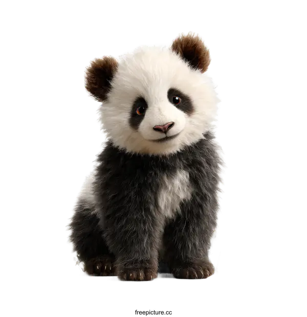 [Transparent Background PNG]Adorable Baby Panda Illustration