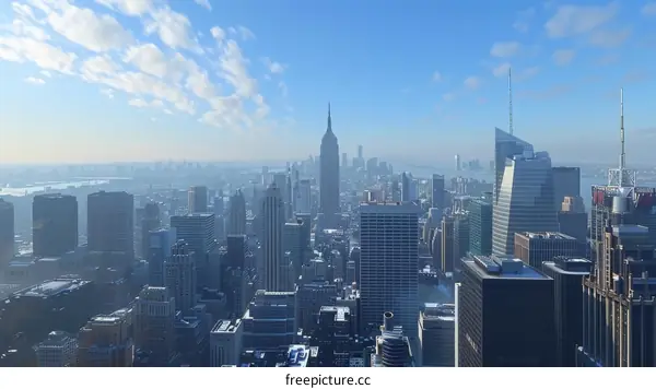 New York City Skyline on a Sunny Day