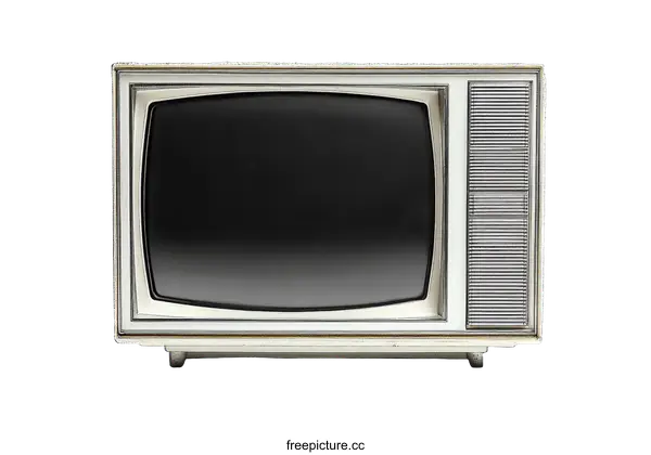 [Transparent Background PNG]Vintage Retro Television Set Isolated on White Background