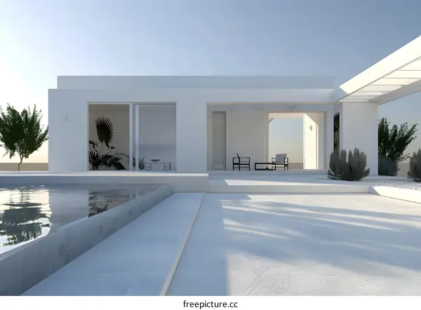 Minimalist Modern House with Swimming Pool