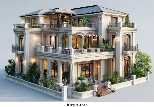 European style villa