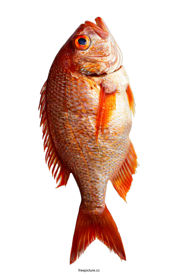 [Transparent Background PNG]Red Snapper Fish on White Background