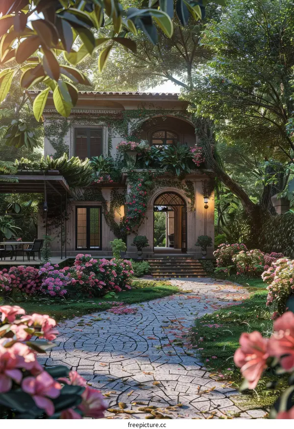 Vibrant Garden Pathway