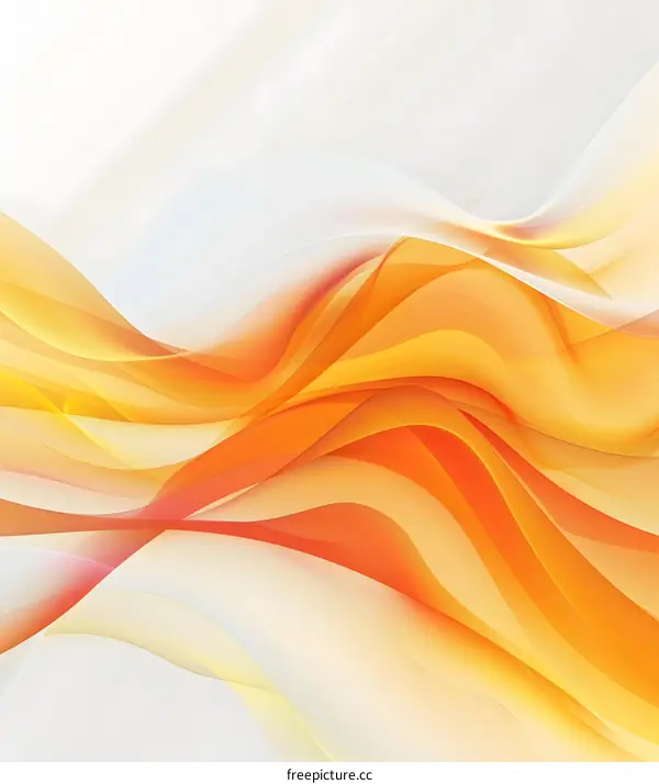 Abstract Orange Yellow Wave Background