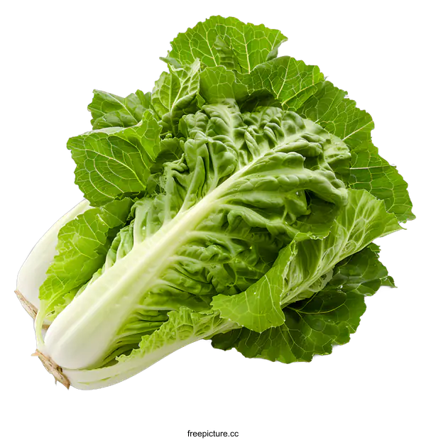 [Transparent Background PNG]Fresh Green Napa Cabbage Isolated on White Background