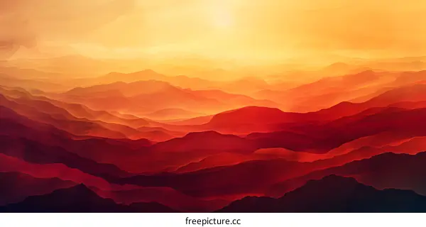 Red Mountain Landscape