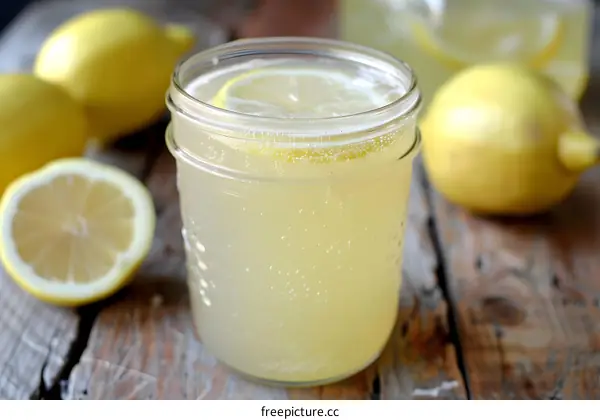 Refreshing Homemade Lemonade with Lemon Slices