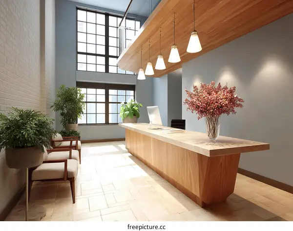Modern Lobby Reception Area Design