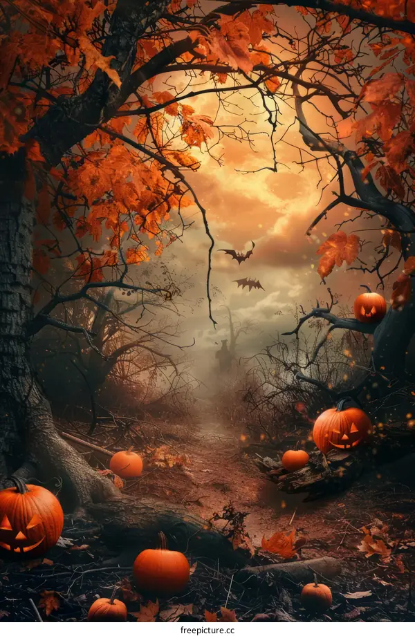 Halloween Pumpkin Forest