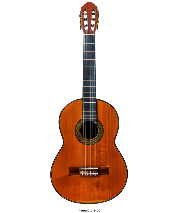 [Transparent Background PNG]Acoustic Guitar on White Background