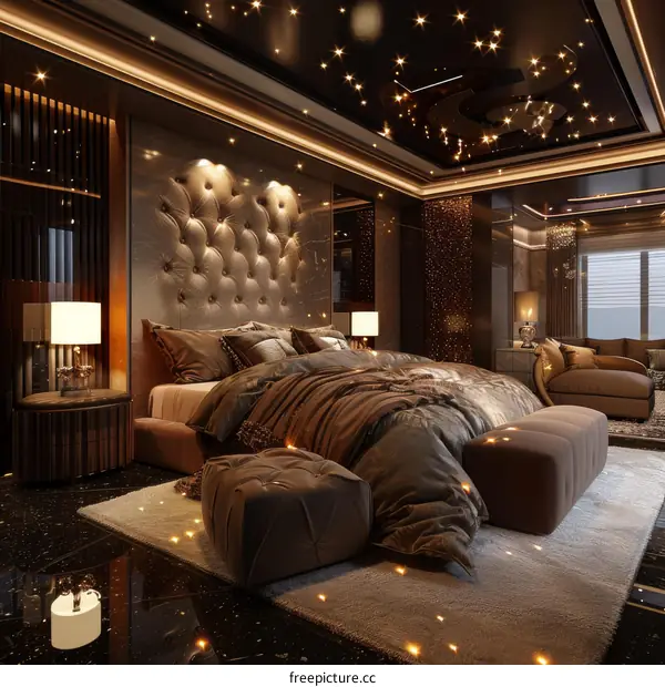 Luxury Bedroom Interior Design Illustration