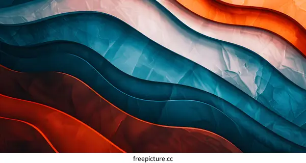 Abstract Colorful Curved Lines Background