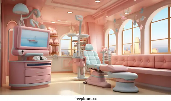 Pediatric dentist office interior design