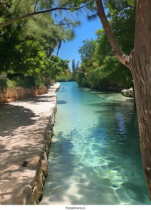 Tropical Waterway Paradise