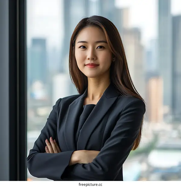 Confident Asian Businesswoman Portrait