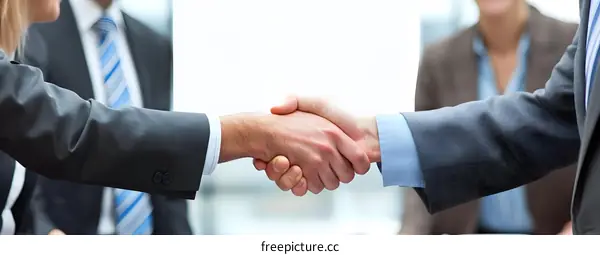 Business People Handshake Agreement Deal
