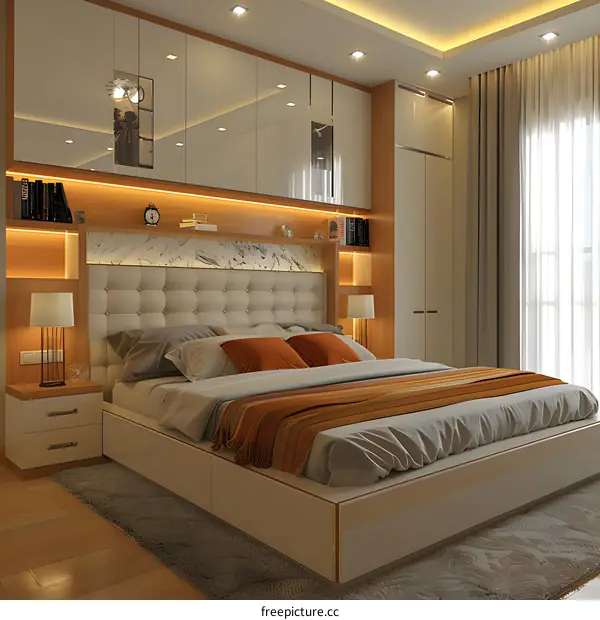 Modern minimalist bedroom design