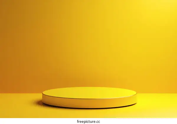 Modern Minimalist Yellow Product Display