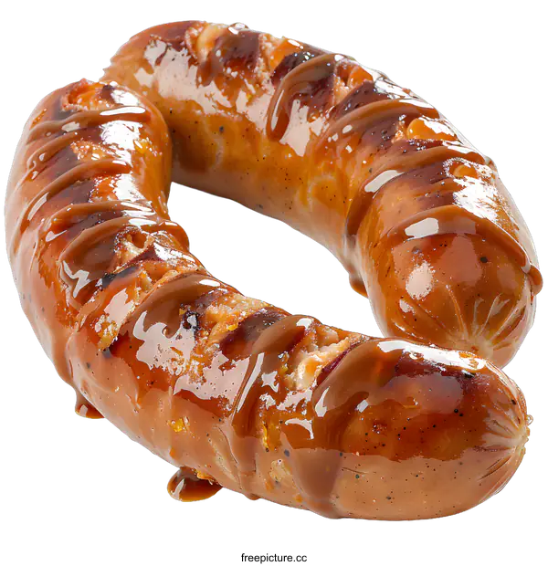 [Transparent Background PNG]Two grilled sausages