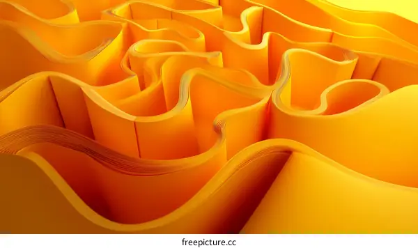 Abstract Geometric Orange Paper Forms