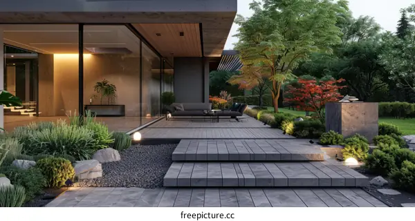 Modern Villa with Large Terrace and Garden