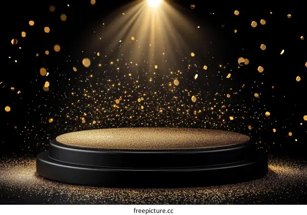 Luxury Gold Award Stage Podium