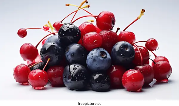 Blueberries and Cherries