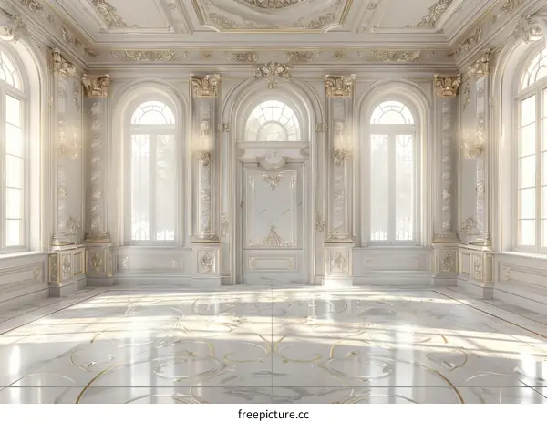 Luxury Palace Interior Design Illustration