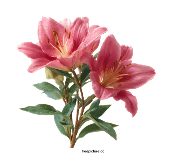 [Transparent Background PNG]Beautiful Pink Flowers Bouquet Close-up