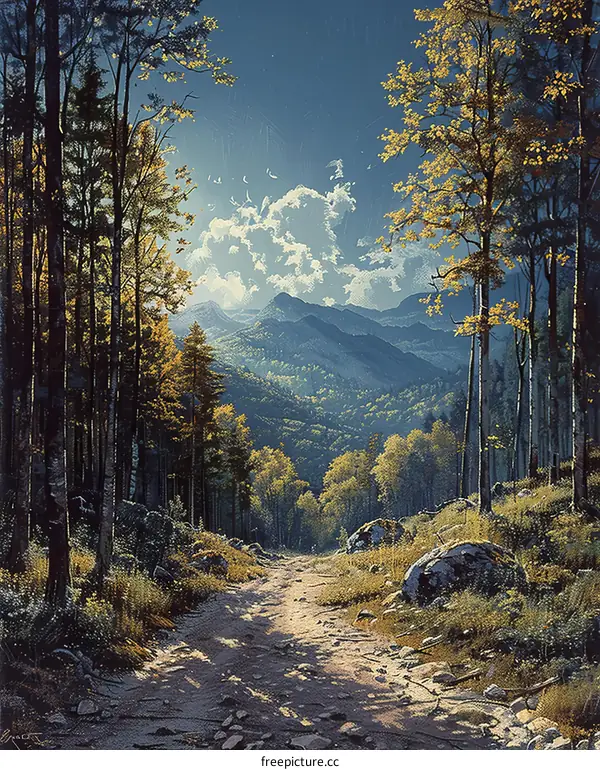 The Path through the Autumn Woods