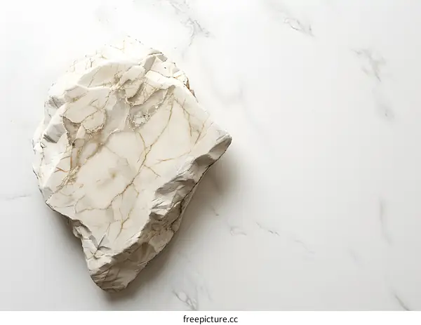 White marble texture background with a cracked rough marble slab