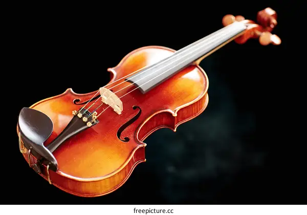 Close-up of a Beautiful Vintage Violin