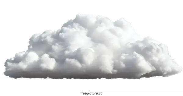 [Transparent Background PNG]Fluffy Cumulus Cloud Image