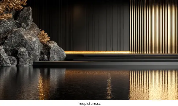 Modern Minimalist Zen Interior Design Display