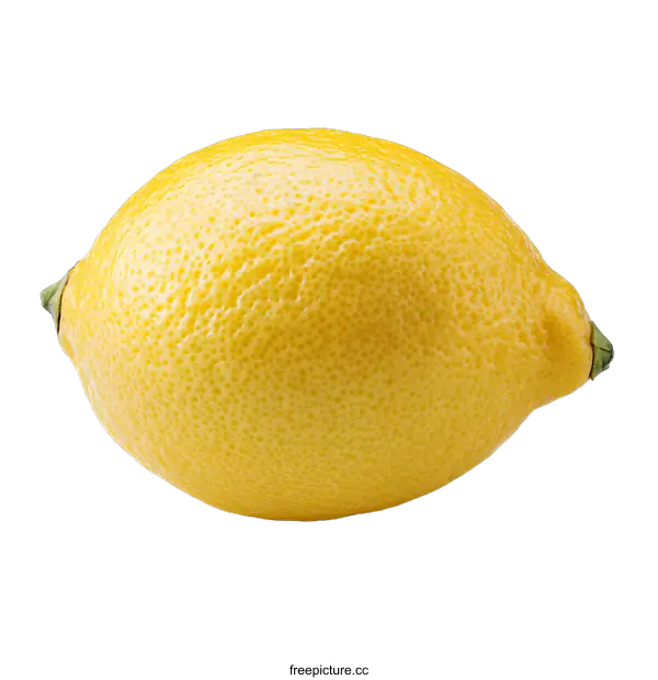 [Transparent Background PNG]Fresh Yellow Lemon Isolated on White Background