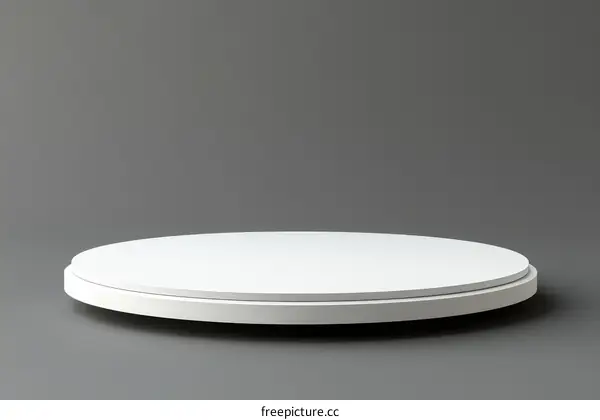Blank White Round Product Display Stage