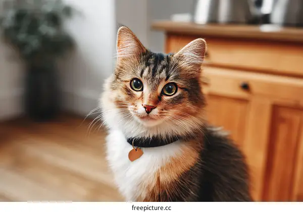 Cute Cat Looking Directly at the Camera