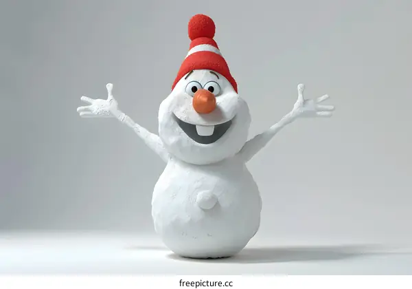 Happy Snowman Winter Holiday