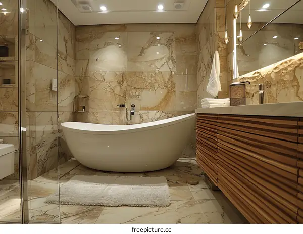 Luxurious Marble Bathroom Haven