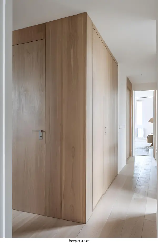 Modern Wooden Doors and Hallway Interior Design