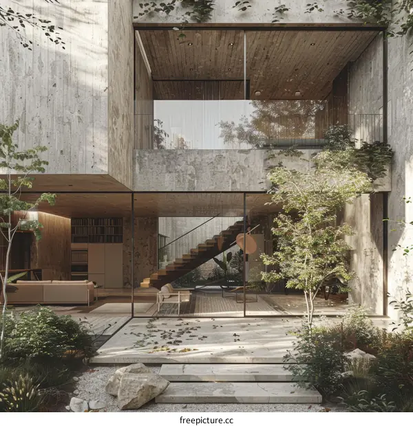 Modern Minimalist Home Design with Natural Elements