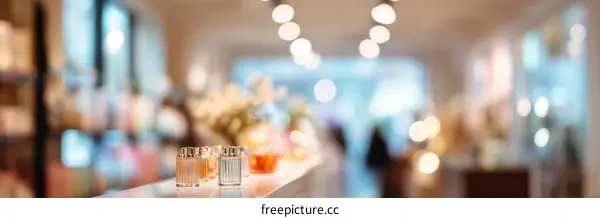 Perfume Bottles Displayed in a Shop