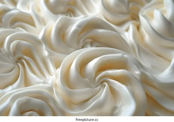 Creamy White Swirls Background