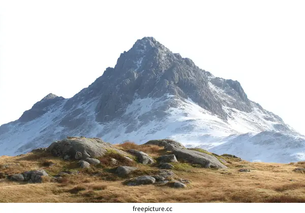 Majestic Mountain Scenery in Winter