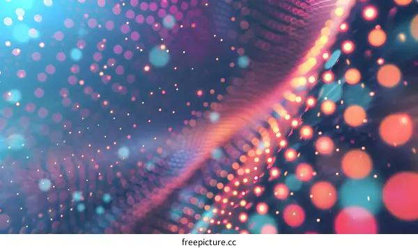 Abstract Purple and Orange Bokeh Background